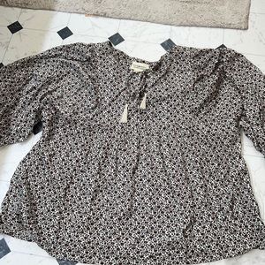 RALPH LAUREN L DENIM SUPPLY GORGEOUS BABYDOLL FLOWING PEASANT  FLORAL boho top